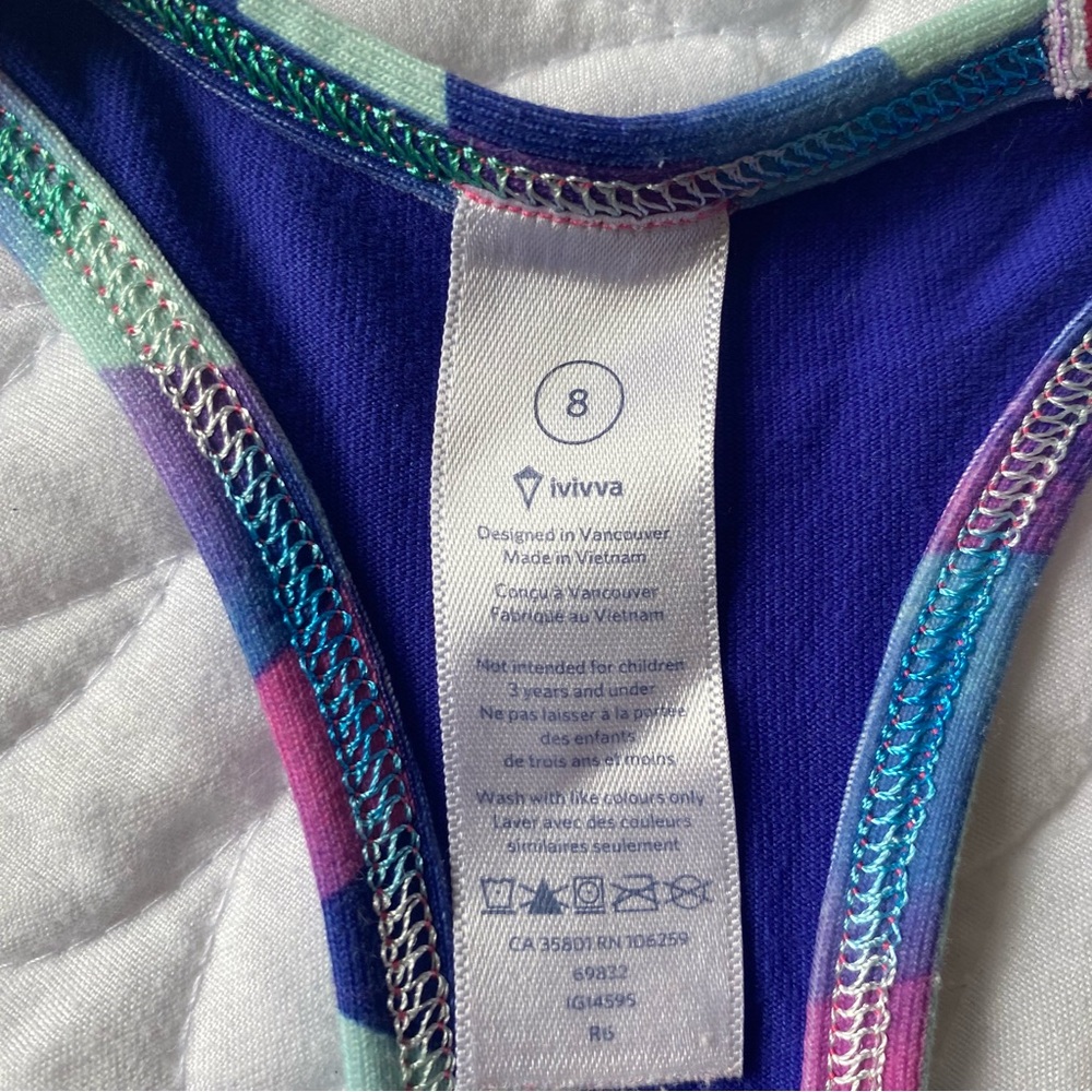 Ivivva Purple and Blue Geometric Tank Top - Picture 3 of 6